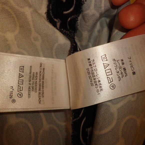 NWOT Ralph Lauren Equestrian Straight Leg Pant 6 Horse Bit Zip Navy/Wht - Picture 14 of 16